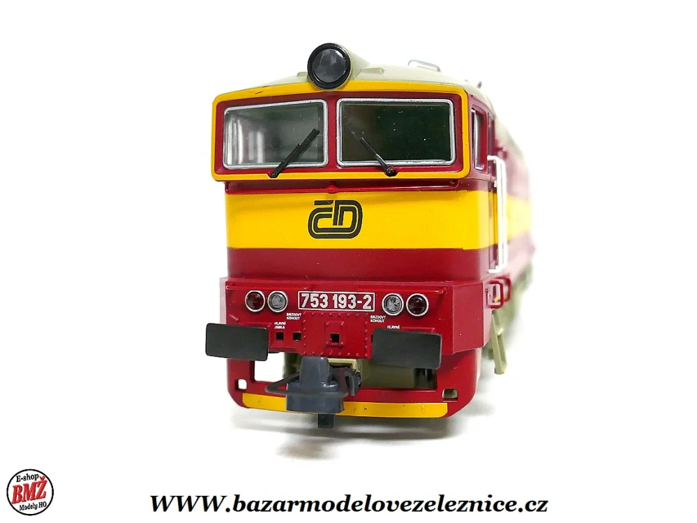 Roco - DSS - Dieselová lokomotiva Brejlovec 753 193 ČD  - HO