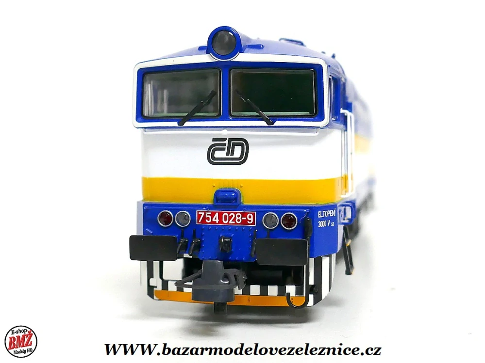 Roco - DCC + ZVUK - Dieselová lokomotiva Brejlovec 754 028 ČD  - HO