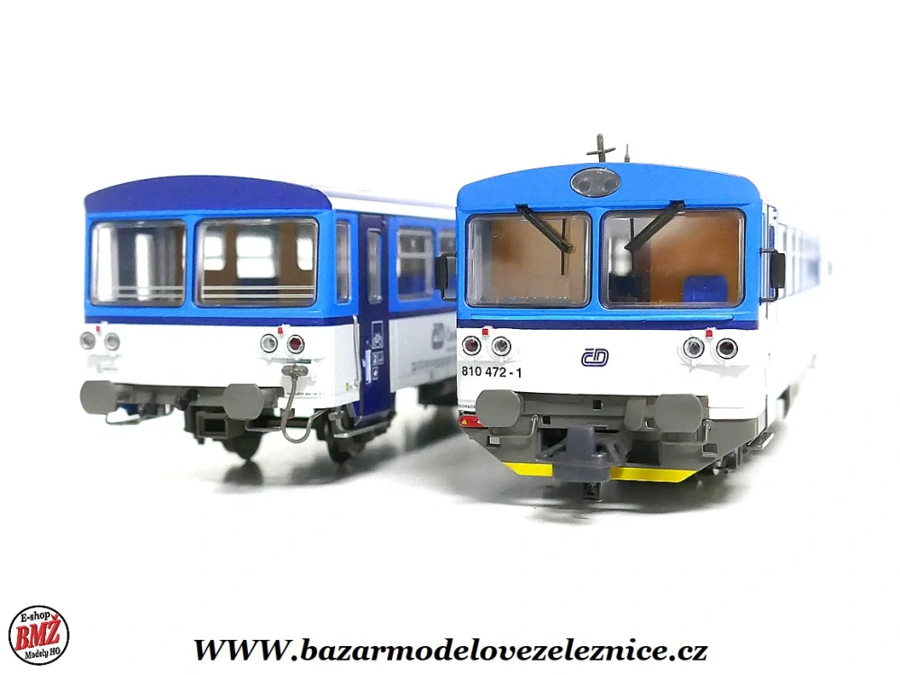 Roco - DCC - motorový a přípojný vůz 810 ČD NAJBRT - HO