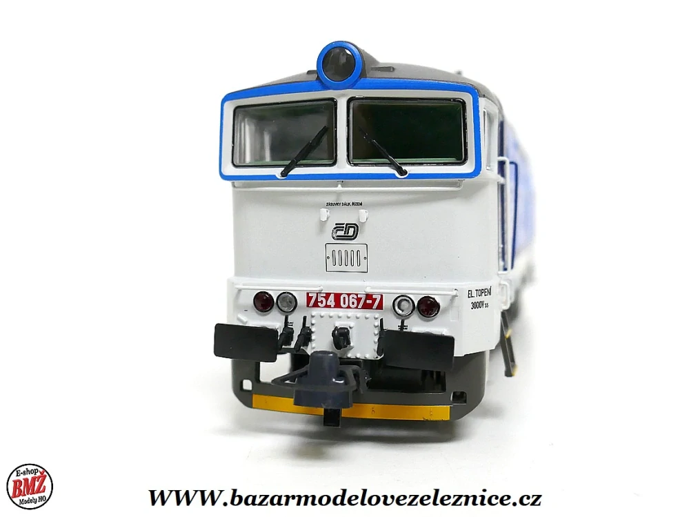 Roco - DCC + ZVUK. - Dieselová lokomotiva Brejlovec 754 067 ČD - HO