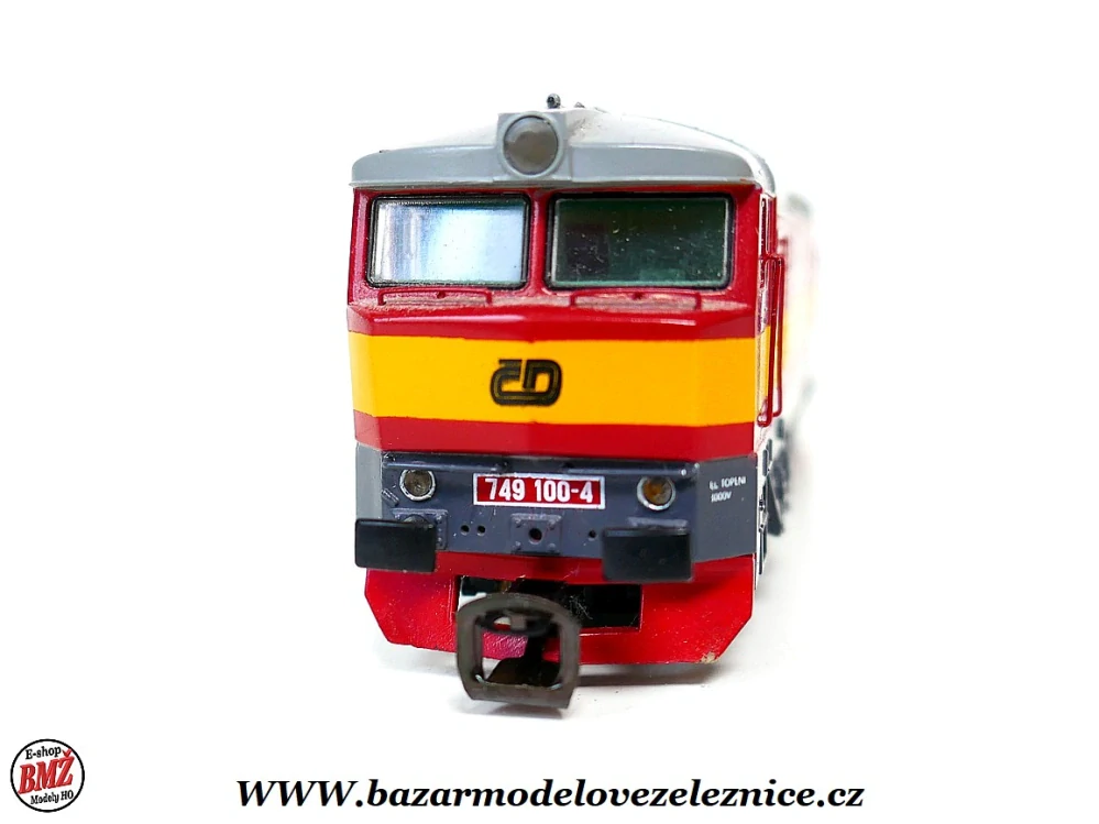   MTB - DCC + ZVUK - Dieselová lokomotiva 749 100 ČD Bardotka  - TT