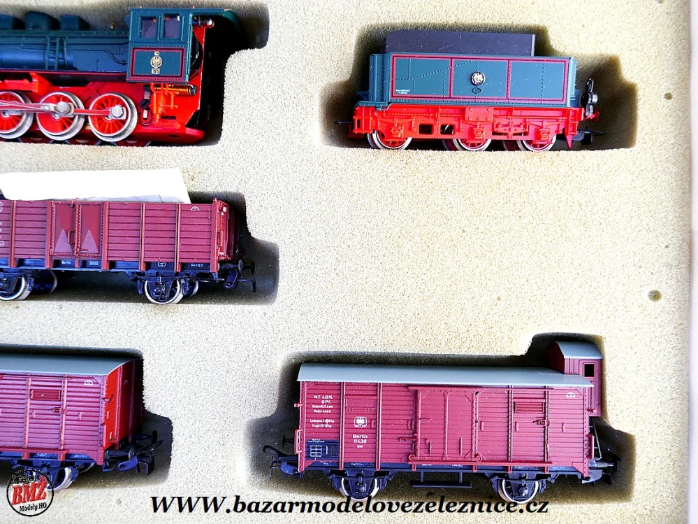 Piko DDR - DC - Set s BR 55 K.P.E.V. + 3 nákl. vozy - HO