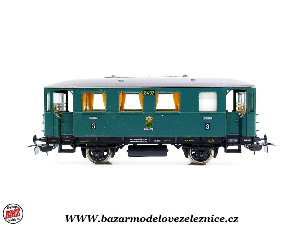 Piko DDR - DC - Set s BR 75 SASKO + 3 Os. vozy - HO