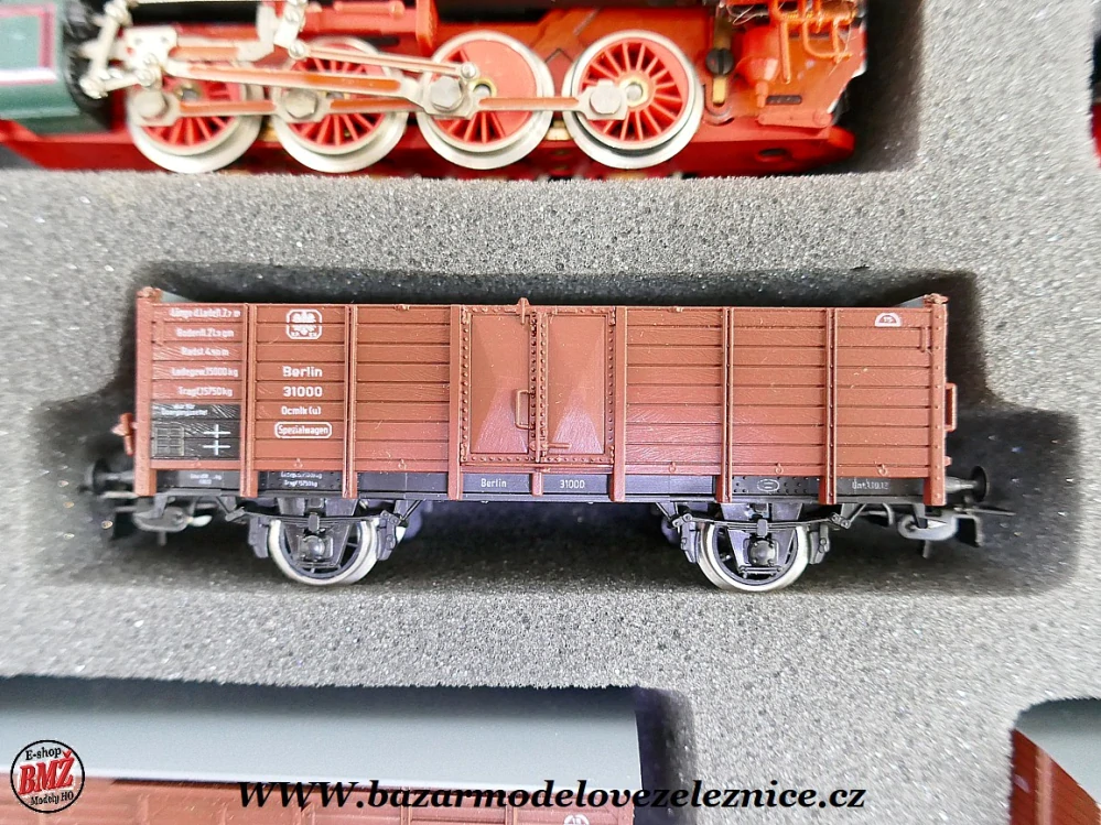 Piko DDR - DC - Set s BR 55 K.P.E.V. + 3 nákl. vozy - HO