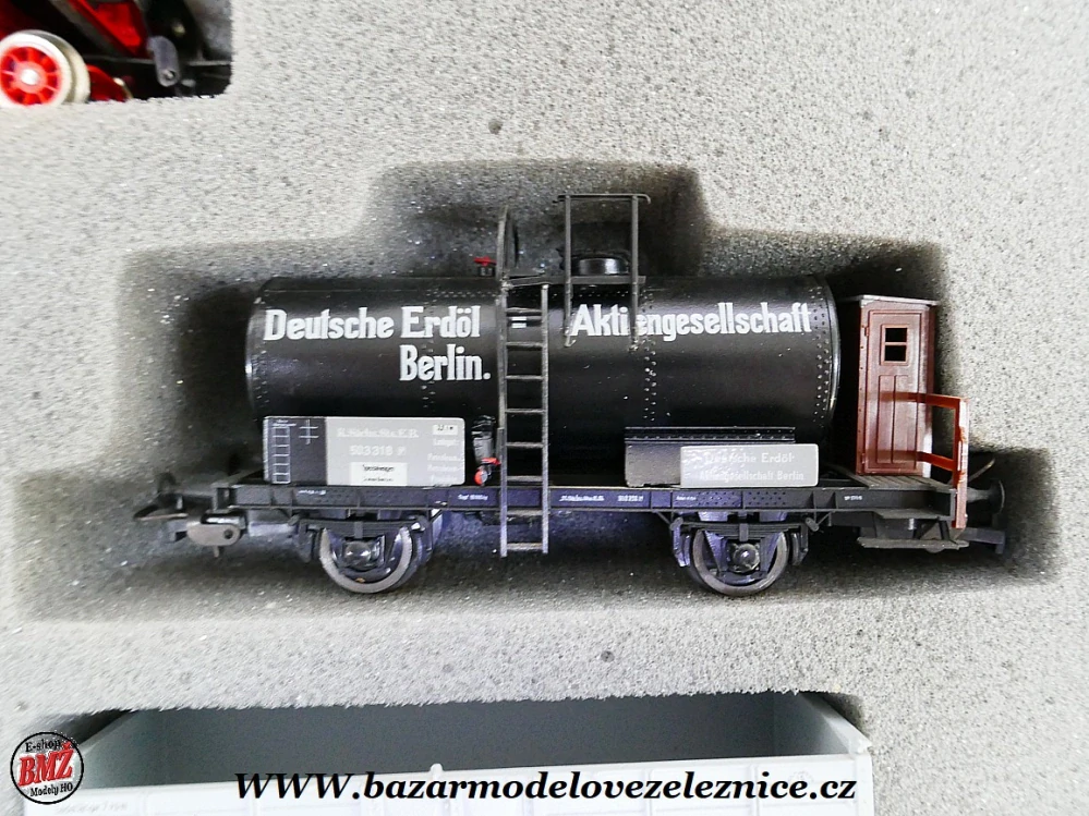 Piko DDR - DC - Set s BR 75 SASKO + 3 nákl. vozy - HO