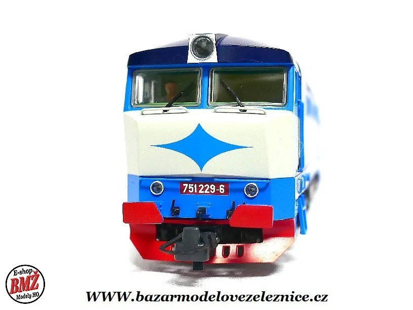 Roco - DSS - Dieselová lokomotiva 751 229 ČD - HO