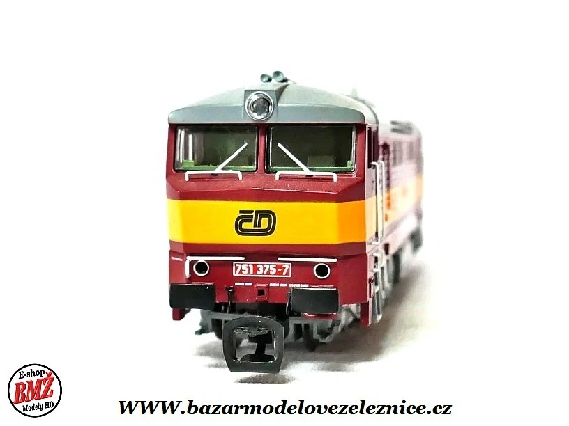 Roco - DCC - Dieselová lokomotiva 751 375-7 ČD - TT