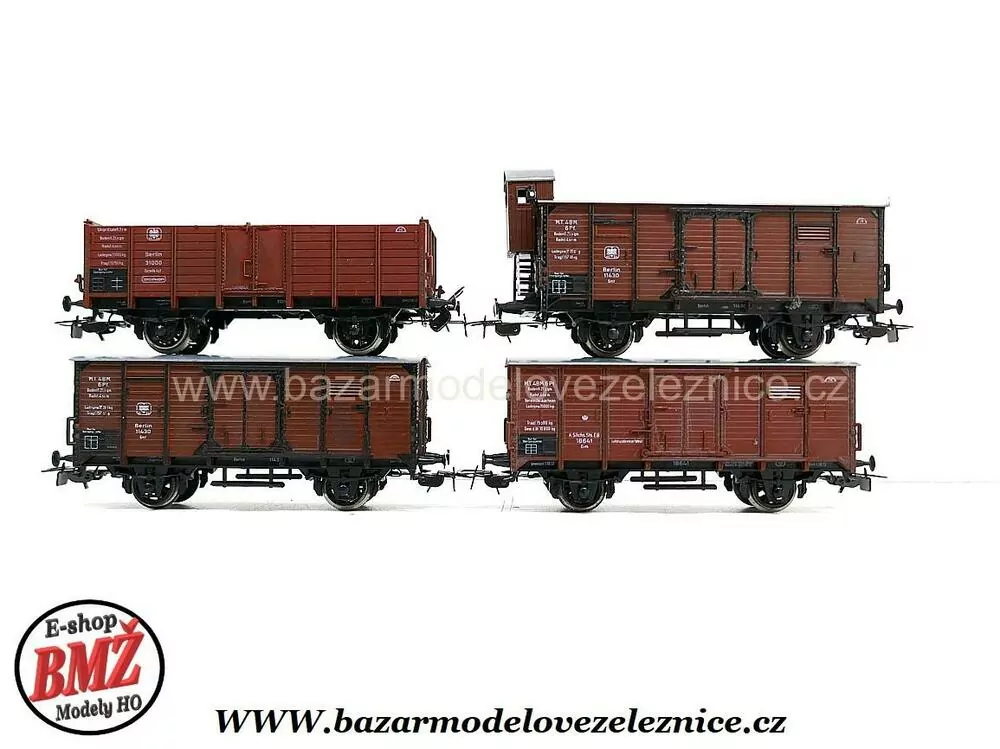 Piko DDR - DC - Set s BR 55 K.P.E.V. + 4 nákl. vozy - HO