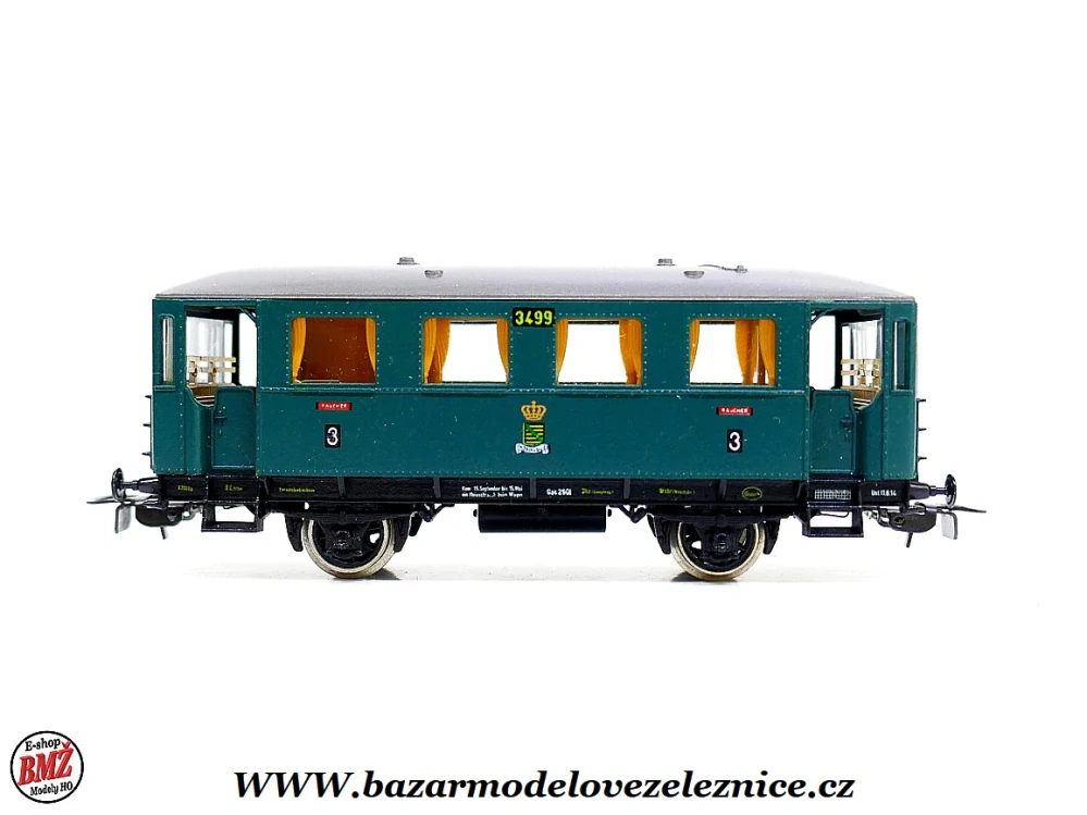 Piko DDR - DC - Set s BR 75 SASKO + 3 Os. vozy - HO