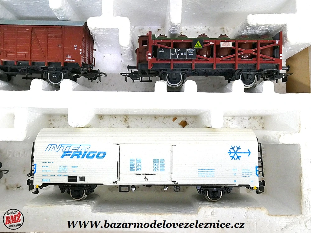 Piko DDR - DC - Set s BR 38 DR + 5 Nákl. vozy - HO