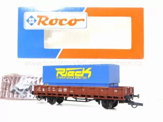 Roco - Klanicový vůz DB s kontejnerem - HO