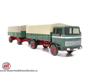 Wiking - Mercedes plachta s přívěsem -  HO