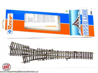Roco Line - třícestná výhybka DWW15 / 15° HO