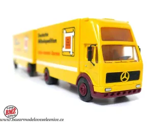 Herpa - Mercedes s přívěsem -  HO
