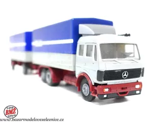 Herpa - Mercedes s přívěsem  -  HO