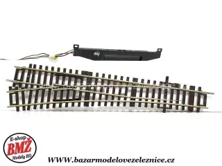 Roco Line - Elektr. výhybka vlevo WL15 230mm, R 873,5mm 15° - HO