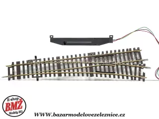 Roco Line - Elektr. výhybka pravá WL15 230mm, R 873,5mm 15° - HO