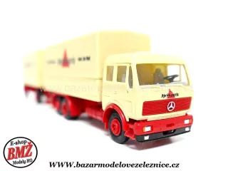 Herpa - Mercedes s přívěsem -  HO