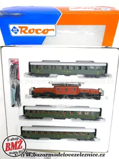 Roco - DC - Set s elektrickou lokomotivou Be 6/8 + 3 OSOB. vozy - HO