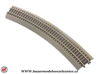 Roco Line - oblouková kolej R5 - 542,8 mm / 30° s podložím gumové - HO