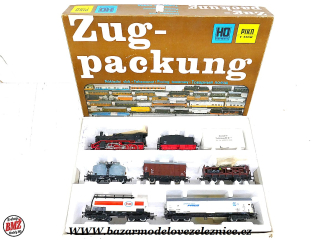 Piko DDR - DC - Set s BR 38 DR + 5 Nákl. vozy - HO