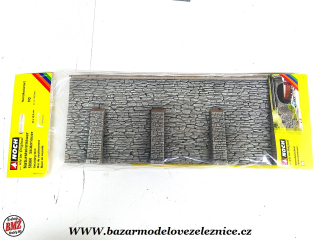 Noch - Tvrzená pěna - zeď kamenná opěrná 330x125mm - HO 