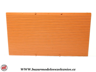 Auhagen -zeď se strukturou červených cihel / plast 10x20cm