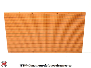 Auhagen -zeď se strukturou červených cihel 2 ks/bal / plast 10x20cm