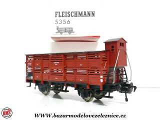 Fleischmann - Krytý vůz DR na zvířectvo - HO