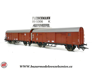 Fleischmann - Set 2 vozů krytých vozů DB - HO 