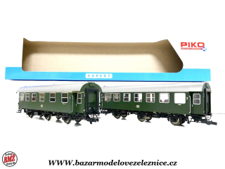 Nové Piko - Set 2 osobních vozů DB 1/2 tř. 3 osý -  HO