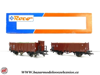 Roco - set 2 otevřených vozů DB - HO