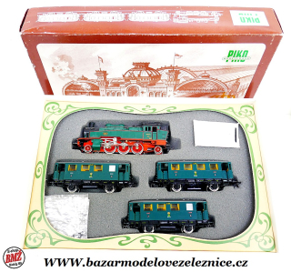 Piko DDR - DC - Set s BR 75 SASKO + 3 Os. vozy - HO