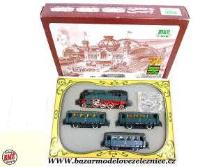 Piko DDR - DC - Set s BR 75 SASKO + 3 Os. vozy - HO