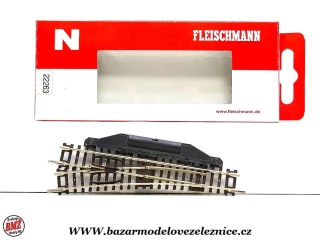 Roco - Fleischmann - výhybka levá ruční 15° R5=362,6 mm - N
