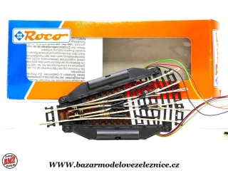 Roco - Fleischmann - výhybka trojcestná elektrická 15° R5=362,6 mm- N