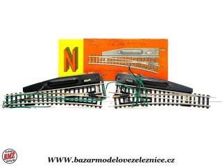 Piko DDR -  Pár výhybek L + P elektrické - N