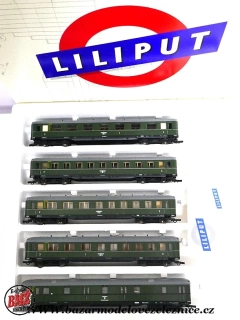 Liliput - Set 5 osobních vozů ŘÍŠE DRG - HO
