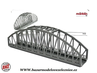 Marklin - obloukový most 1kolejný d x- š x v) 360 x 64 x 117 mm HO  