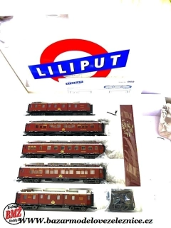 Liliput - Set 5 vozů Orient Express s osvětlením - HO