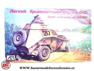 AER Moldova - model sovětského obrněného automobilu BA-64B, - 1/35 stavebnice
