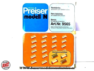 Preiser - Lavičky 24 ks  - N