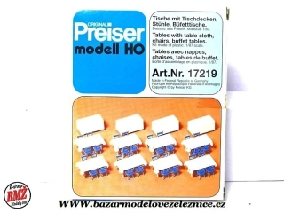Preiser - Židle a stoly -  HO