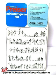 Preiser - Figurky 100 ks nebarvené -  HO
