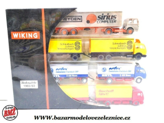 Wiking - Set 4 nákladních aut - HO