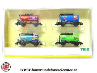 Minitrix - Set 4 cisternových vozů DB Henkel - N
