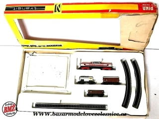 Piko DDR - Set s lokomotivou 449 ČSD + 3 vozy a koleje- N