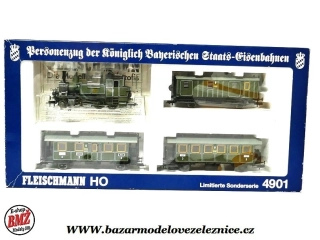 Limitka Fleischmann - DSS - Set s BR 70 K.Bay.Sts.E.+ 3 nákl. vozů - HO