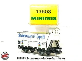 Minitrix - Pivovarský vůz K.Bay.Sts.B. SPALT - N